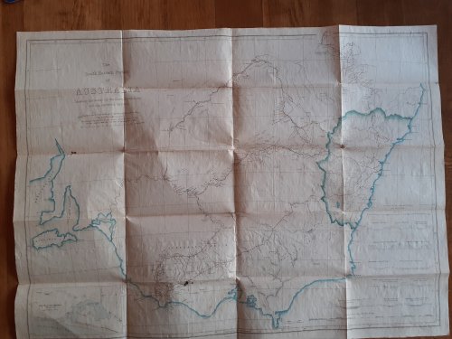 Image for The South Eastern Portion of Australia Shewing the routes of the three Expeditions, and surveyed territory The South Eastern Portion of Australia Shewing the routes of the three Expeditions, and surveyed territory