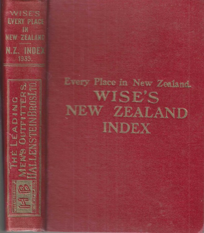 Wise's New Zealand Index. 1939