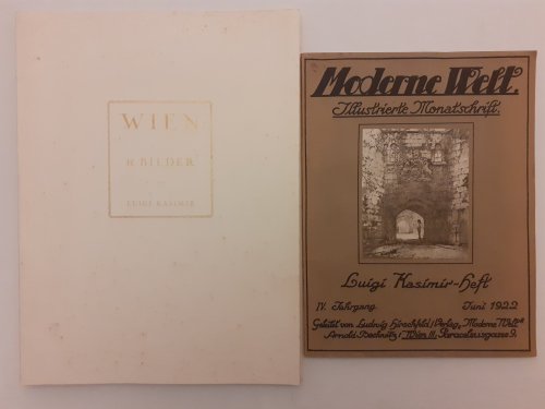 Wien, 12 Bilder von Luigi Kasimir [mit] Moderne Welt, illustrierte Monatschrift, IV. Jahrgang, Juini 1922 - Luigi Kasimir Heft
