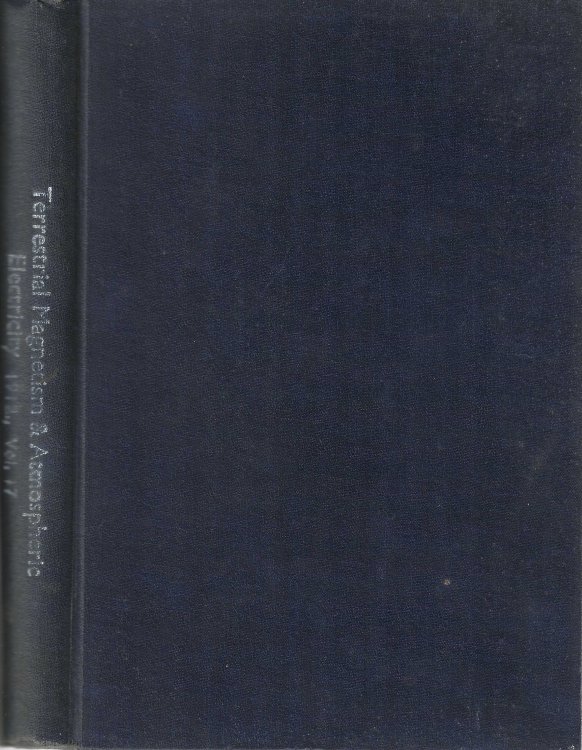 Terrestrial Magnetism and Atmospheric Electricity. An International Quarterly Journal. Volume 17. March - December 1912