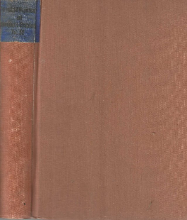Terrestrial Magnetism and Atmospheric Electricity. An International Quarterly Journal. Volume 52. March - December 1947.
