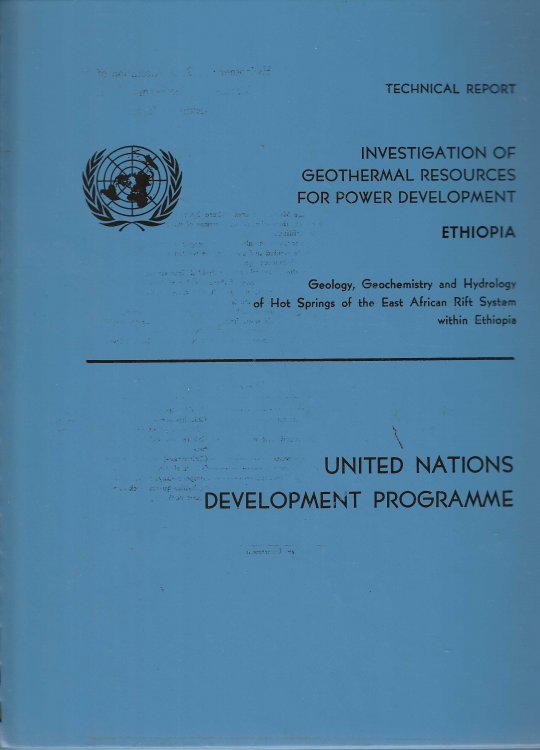 Technical Report. Investigation of Geothermal Resources for Power Development. Ethiopia. Geology, Geochemistry and Hydrology of Hot Water Springs of the East African Rift System Within Ethiopia.