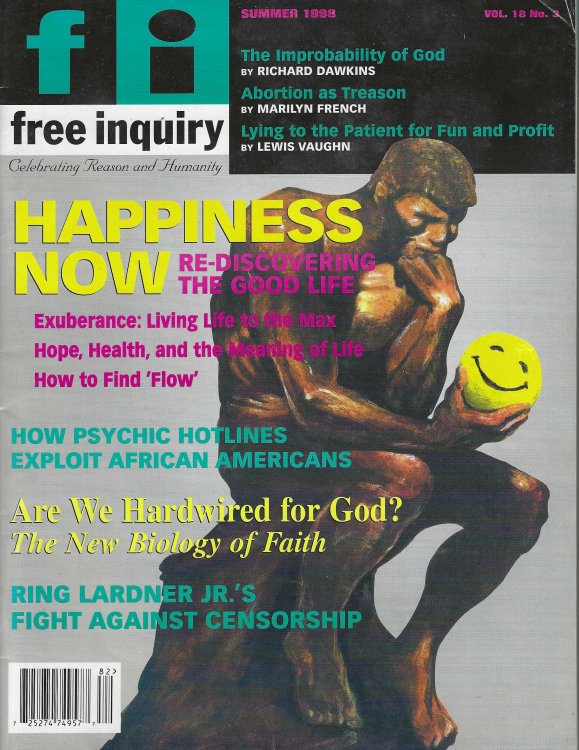 Free Inquiry. Vol. 18, No. 3. Summer 1998.