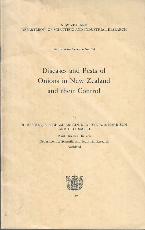 Diseases and Pests of Onions in New Zealand and Their Control.