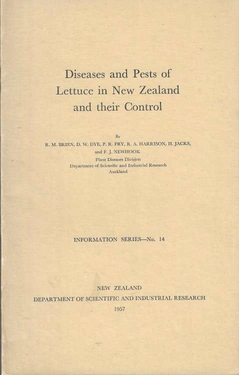 Diseases and Pests of Lettuce in New Zealand and Their Control.