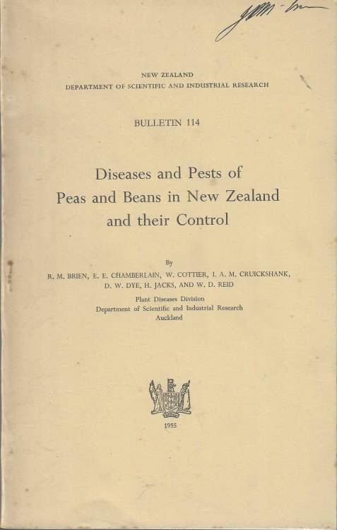 Diseases and Pests of Peas and Beans in New Zealand and Their Control.