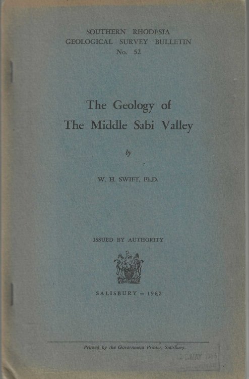 The Geology of the Middle Sabi Valley.