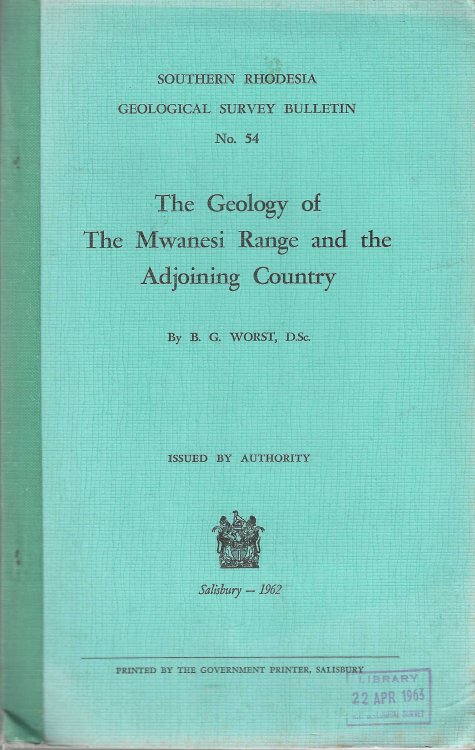 Geology of the Mwanesi Range And the Adjoining Country.