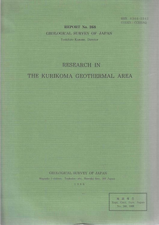 Research in the Kurikoma Geothermal Area.