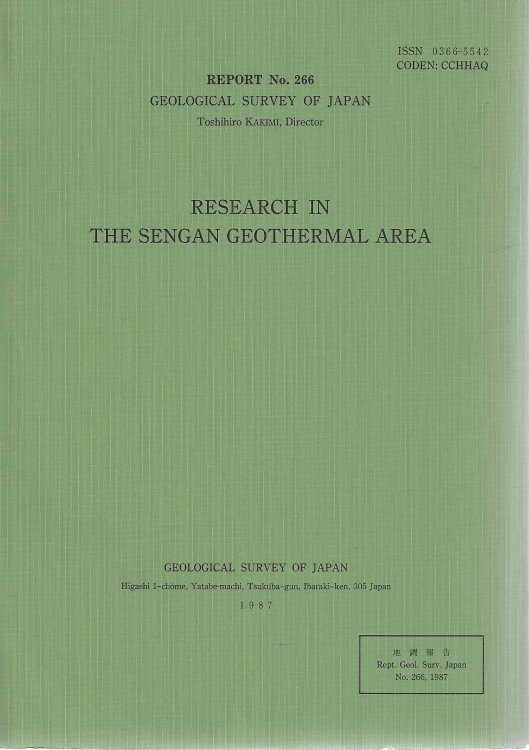 Research in the Sengan geothermal area