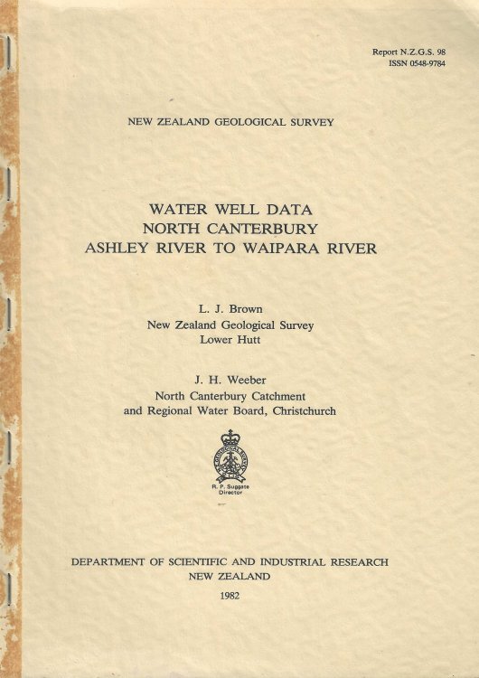 Water Well Data North Canterbury Ashley River to Waipara River.