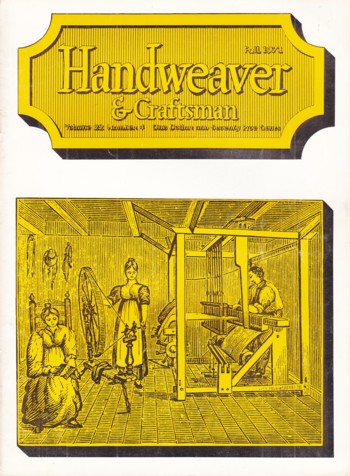 Handweaver & Craftsman vol 22 #4