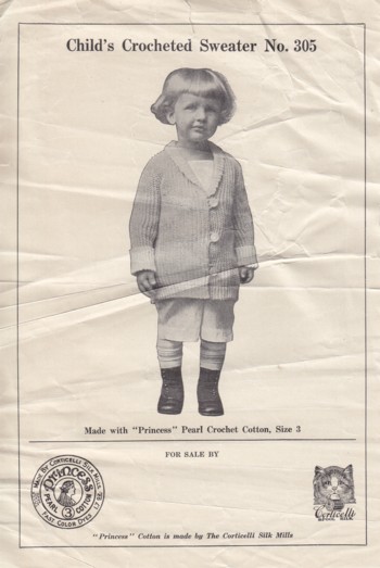 Child's Crocheted Sweater #305