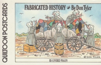 Fabricated History: quiltoon postcards