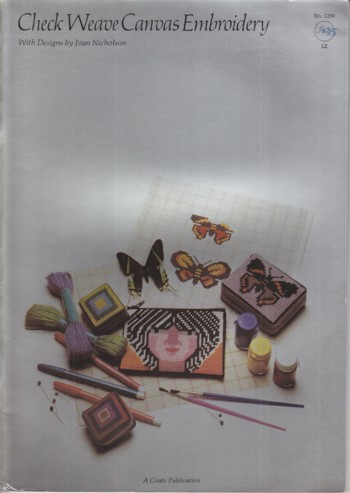 Check Weave Canvas Embroidery #1256
