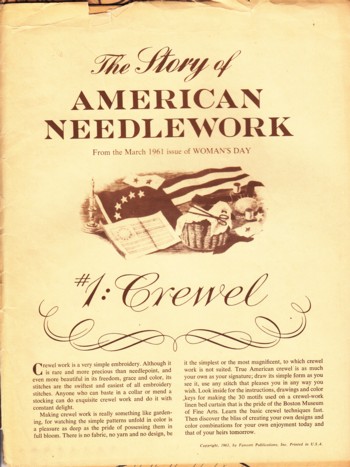 Story of American Needlework: Needlepoint