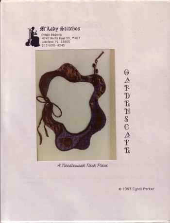 Gardenscape: a needlework neck piece