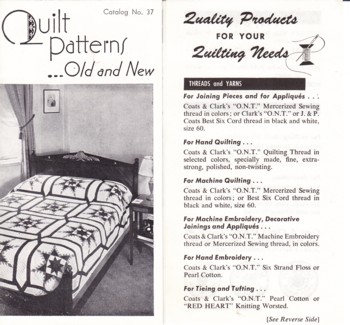 Quilt Patterns: old and new