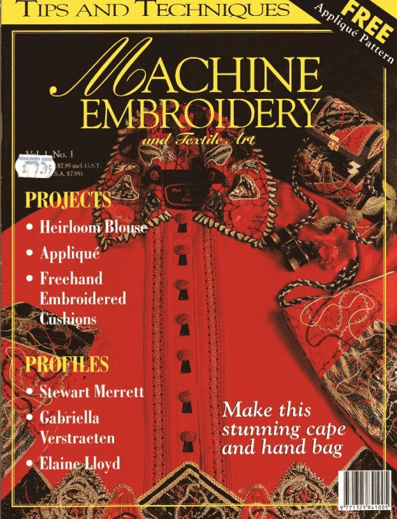 Machine Embroidery and Textile Art vol 1, #1