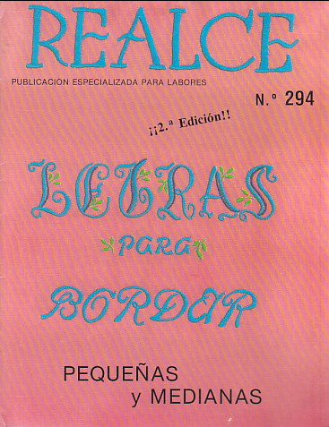Letras para Bordar: pequenas y medianas