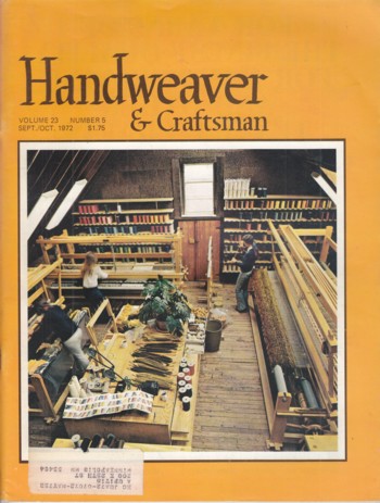 Handweaver & Craftsman vol 23 #5 '72 Sept/Oct