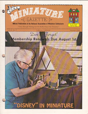 Miniature Gazette 1980 Summer vol 8 #4