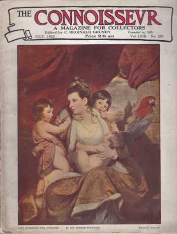 Connoisseur: a magazine for collectors 1922 July