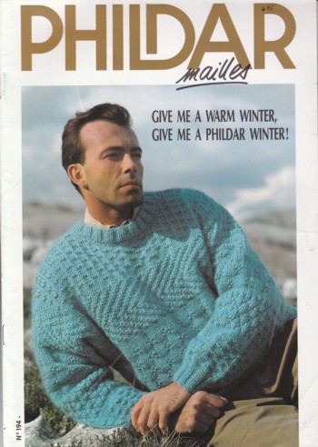 Phildar #194 Men's warm winter sweaters