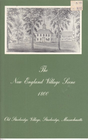New England Village Scene: 1800