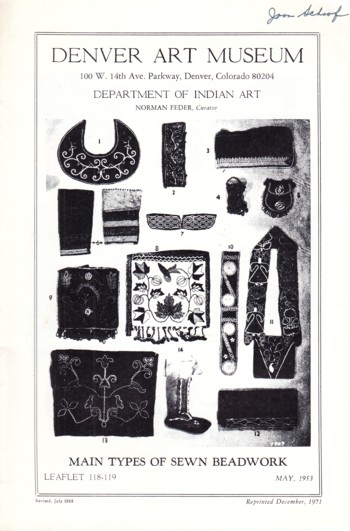Main Types of Sewn Beadwork Leaflet 118-119
