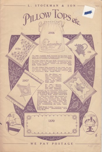 (Catalog) Pillow Tops etc.