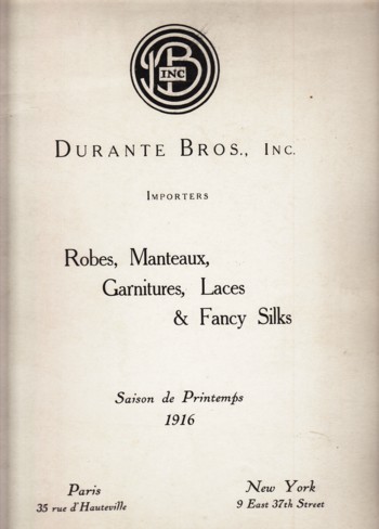 Saison de Printemps 1916: robes, manteaux, garnitures, laces, si lks