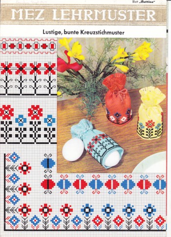 Lustige, bunte Kreuzstichmuster (juvenile & nursery patterns)