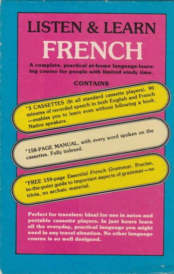 Listen & Learn French: complete, practical at home language lear ning