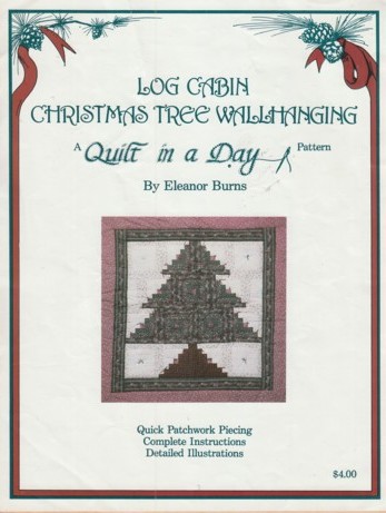 Log Cabin Christmas Tree Wallhanging Pattern