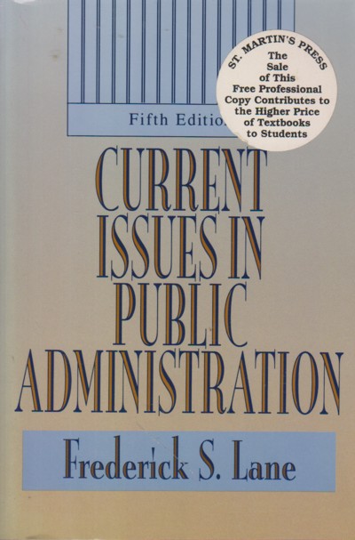 Current Issues in Public Administration 5th edition