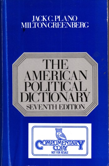 American Political Dictionary 7th edition