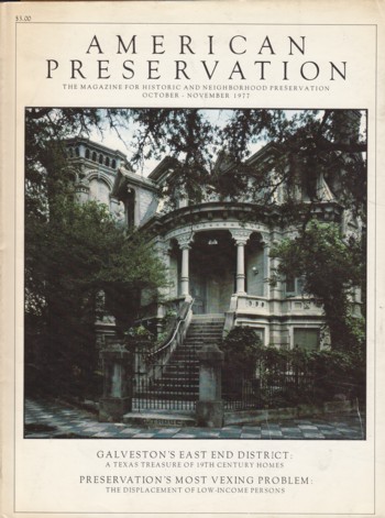 American Preservation Oct-Nov 1977: Galveston, Annapolis, Helena