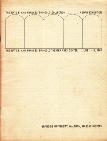 Nate B. & Frances Spingold Collection: a loan exhibition 1965