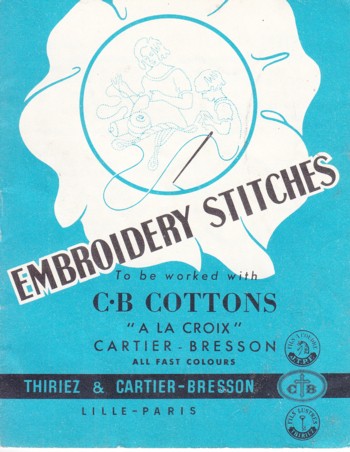 Embroidery Stitches to be worked with CB Cottons