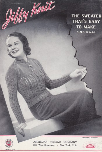 Jiffy Knit: the sweater that's easy to make