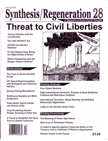 Synthesis/Regeneration 28 Spring 2002