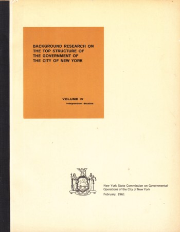 Background Research on the Top Structure of the Government of the City