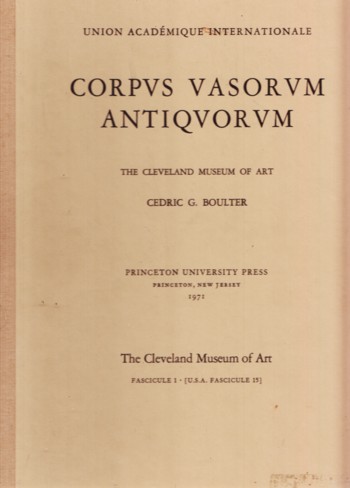 Corpus Vasorum Antiquorum: Cleveland Museum of Art