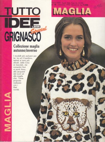 Maglia (knitting) Idee Grignasco Lavori #18 Settembre 1992