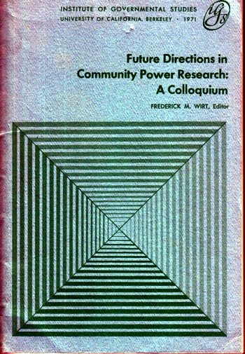 Future Directions in Community Power Research: a Colloquium