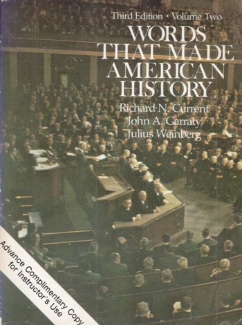 Words That Made American History 3rd edition, Volume two