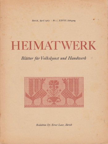 Heimatwerk, Booklet on Swiss Folkart and Handwork