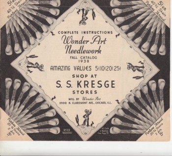 Wonder Art Needlework 1938 Fall Season