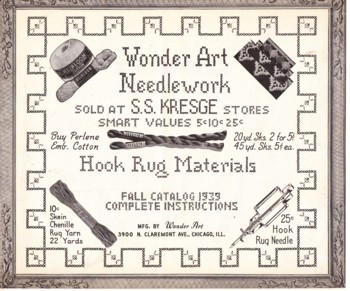 Wonder Art Needlework 1939 Fall Season